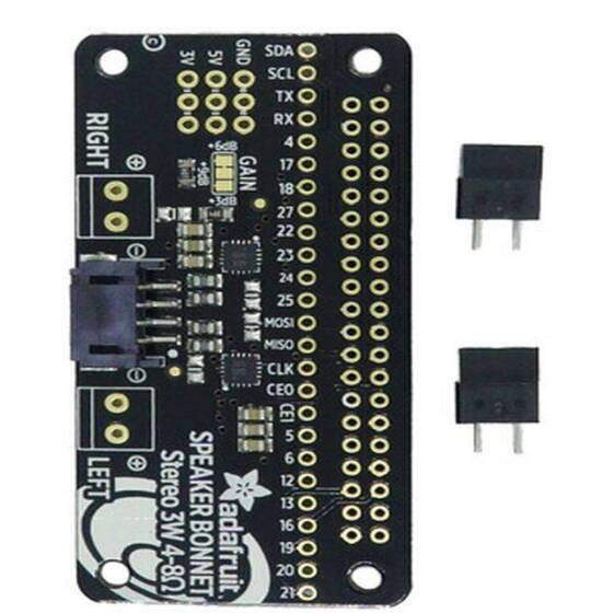 Raspberry Pi I2S 3W Stereo Speaker Sound Card - 3 and 4 Compatible - 1