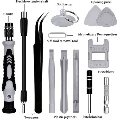 Red 115 in 1 Multi-Purpose Screwdriver Set - Plastic Box - 3