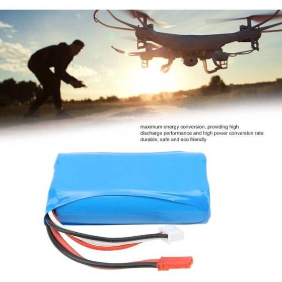 RED 1500MAH 2S 7.4V 35C High Power High Quality Model Airplane LIPO Battery JST Female - 3