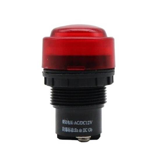 Red 220V 30mm BD0803 Explosion-Proof Anticorrosive Indicator Light Built-in Buzzer - 1