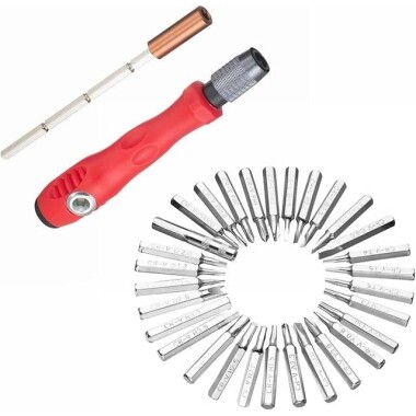 Red 32 in 1 Multi-Purpose Precision Screwdriver Set - 4