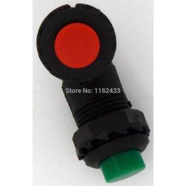 Red DS-427 12mm 2 PIN Lock-Free Self-Reset On-Off Push Button Switch - 4