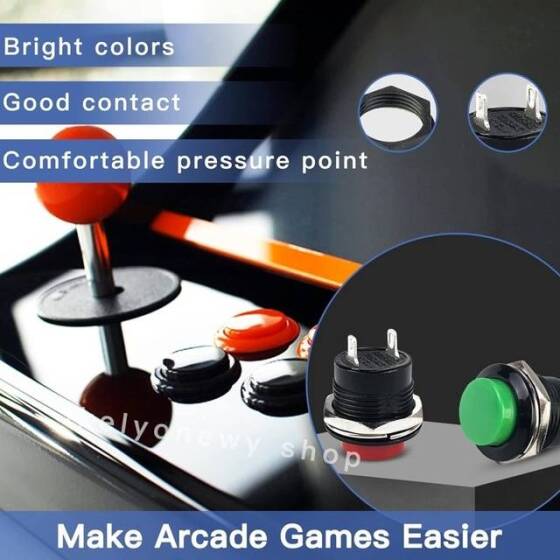 Red LA128A 220V 8PIN 16mm Thread Self-Reset Round Push Button Switch - 2