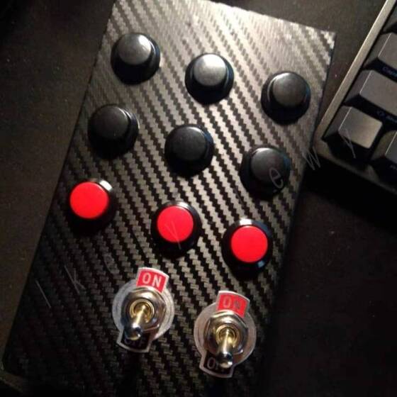 Red LA128A 220V 8PIN 16mm Thread Self-Reset Round Push Button Switch - 4