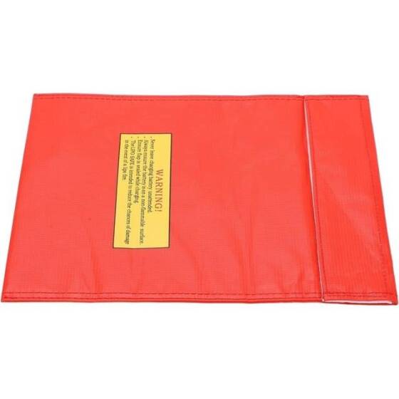 Red Lithium Battery Explosion-Proof Bag/Protection Bag Size: 230x300mm - 2