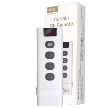 RF433 Curtain Remote Control With Battery - 1