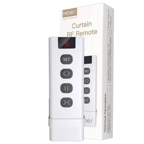 RF433 Curtain Remote Control With Battery - 1