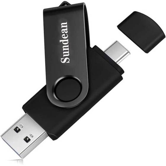 Robot Cube Black U308 High-Speed U Disk USB3.2 Gen1 128GB - 1