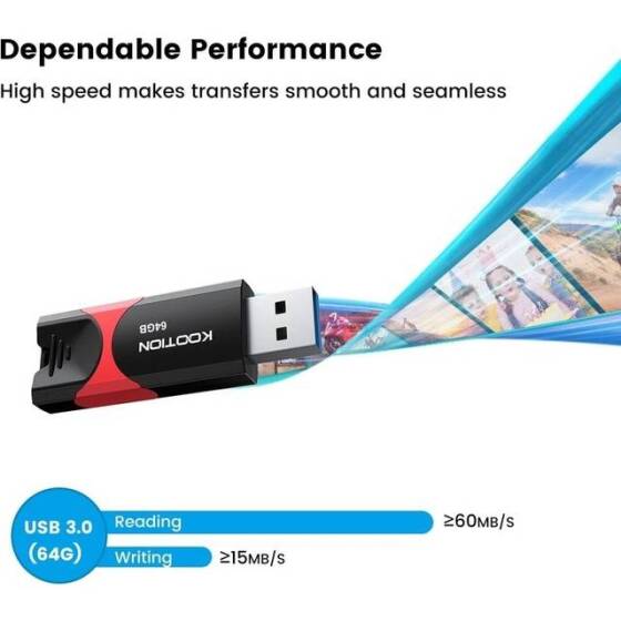 Robot Cube Gray U309 High-Speed Solid State U Disk USB3.2 64GB - 4