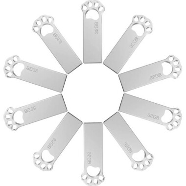 Robot Cube Silver U101 MINI Waterproof U Disk USB2.0 32GB - 1