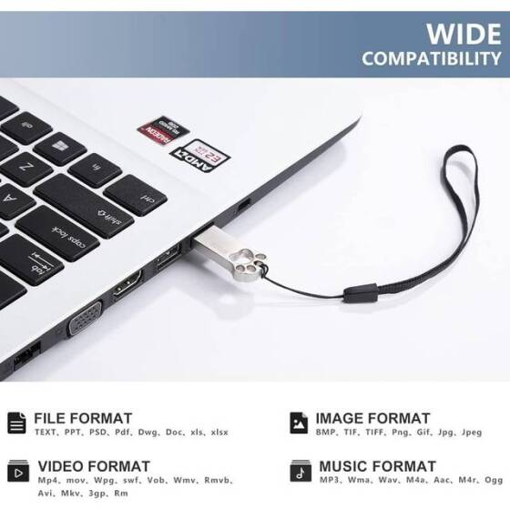 Robot Cube Silver U101 MINI Waterproof U Disk USB2.0 32GB - 2