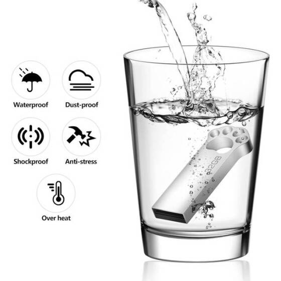 Robot Cube Silver U101 MINI Waterproof U Disk USB2.0 32GB - 3