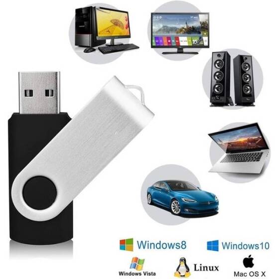 Robot Cube Silver U305 360° Rotate U Disk USB3.2 16GB - 2