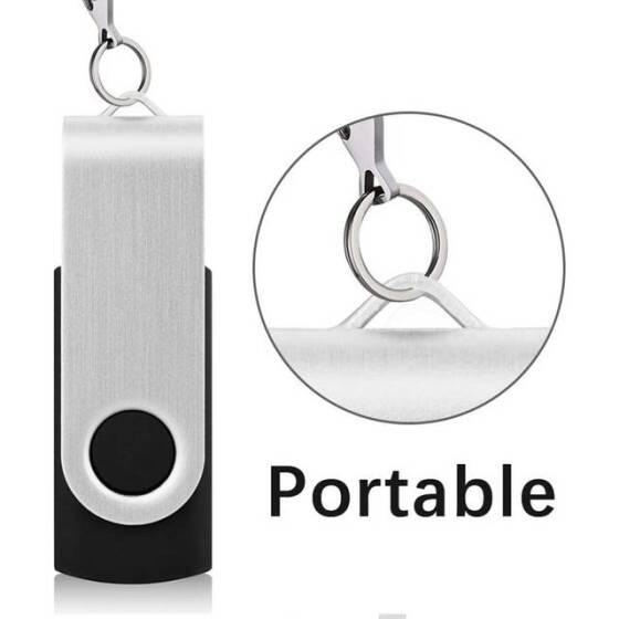 Robot Cube Silver U305 360° Rotate U Disk USB3.2 16GB - 4