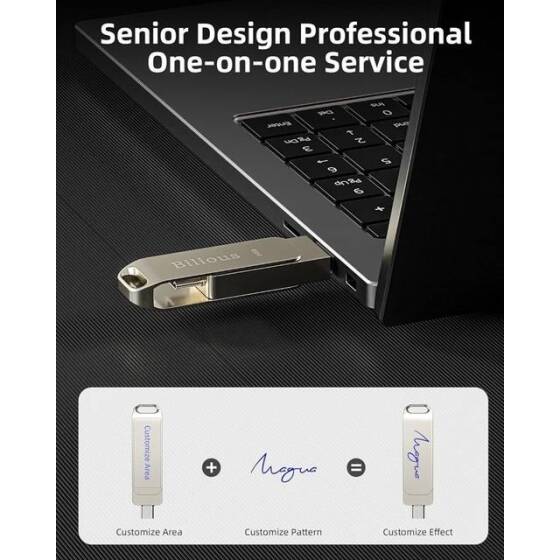 Robot Cube Silver U305 360° Rotate U Disk USB3.2 256GB - 2