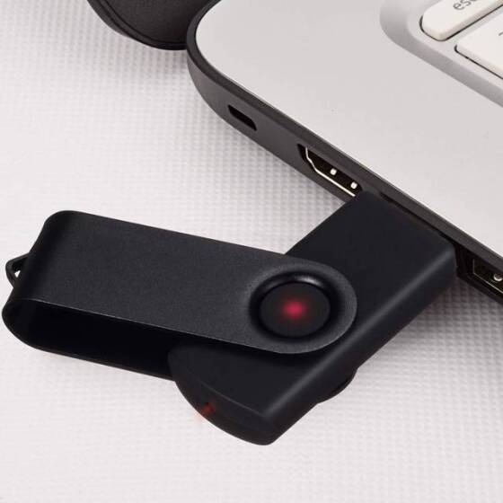 Robot Cube U103 Black ABS 360° Rotate U Disk USB2.0 64GB - 4