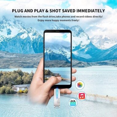 Robot Cube U410 Black USB3.1+Type-C Encryption U Disk 128GB - 5