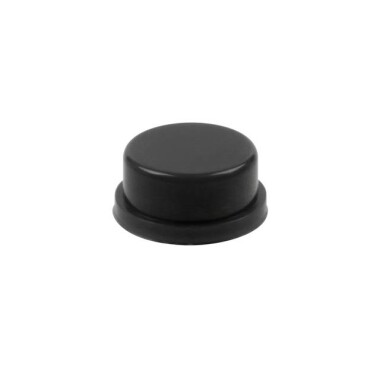 Round Cap For Square Tactile Switch For 12x12x7.3mm Square Switch Black Color - 3