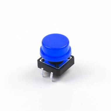 Round Cap For Square Tactile Switch For 12x12x7.3mm Square Switch Blue Color - 1