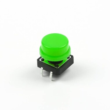 Round Cap For Square Tactile Switch For 12x12x7.3mm Square Switch Green Color - 2