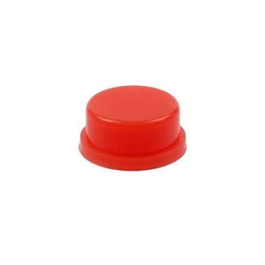 Round Cap For Square Tactile Switch For 12x12x7.3mm Square Switch Red Color - 2
