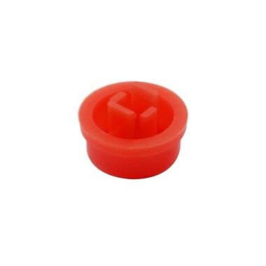 Round Cap For Square Tactile Switch For 12x12x7.3mm Square Switch Red Color - 3