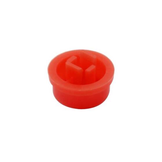 Round Cap For Square Tactile Switch For 12x12x7.3mm Square Switch Red Color - 3