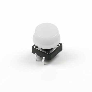 Round Cap For Square Tactile Switch For 12x12x7.3mm Square Switch white Color - 2