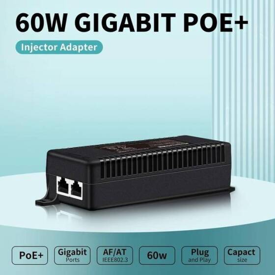 SDAPO PSE60G 60W Gigabit PoE Injector CN Plug - 2