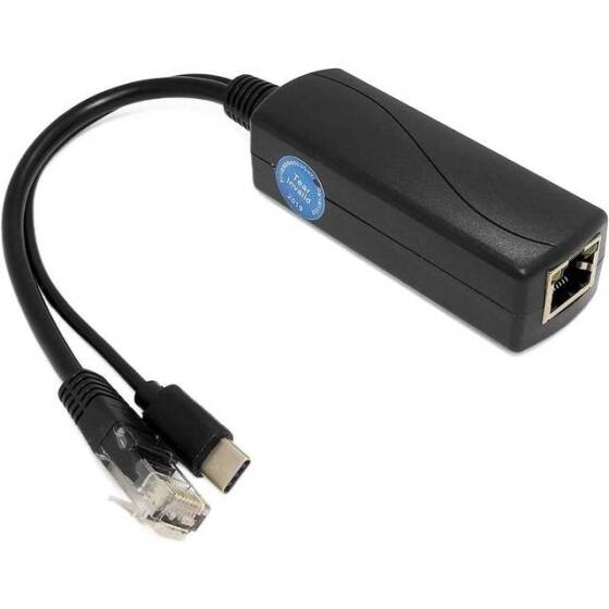SDAPO Type C 100M PoE Splitter 48V To 12V 2A - Normal Version - 1