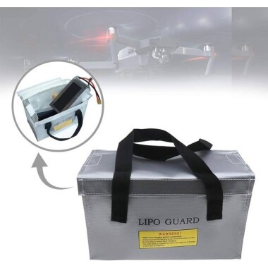 Silver Lithium Battery Explosion-Proof Bag/Protection Bag Size: 260x130x150mm - 3