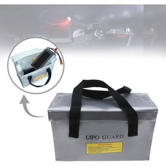 Silver Lithium Battery Explosion-Proof Bag/Protection Bag Size: 260x130x150mm - 3
