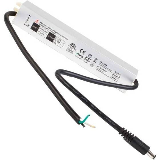 Silver Waterproof Power Supply 36W 12V 3A - 1