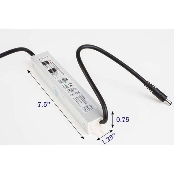 Silver Waterproof Power Supply 36W 12V 3A - 2