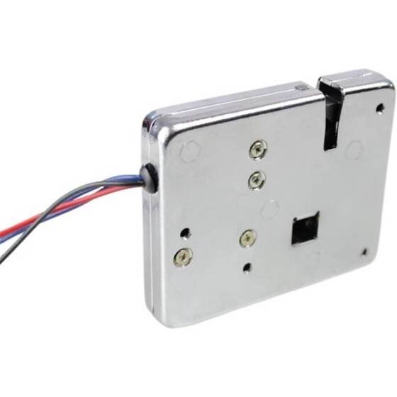 Silver XG- 08 DC12V 1-8A Small Electromagnetic Lock Four Wire With Feedback UnLock Recoil - 4