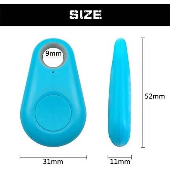Smart Mini GPS Tracker Anti-Lost Waterproof Bluetooth Tracer For Pet Kids - Blue (With CR2032 Battery) - 11