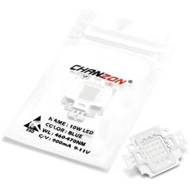 SMD 10W High Power LED Bulb Blue - 1