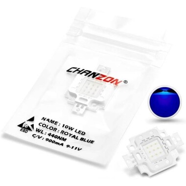 SMD 10W High Power LED Bulb Plant Blue - 4