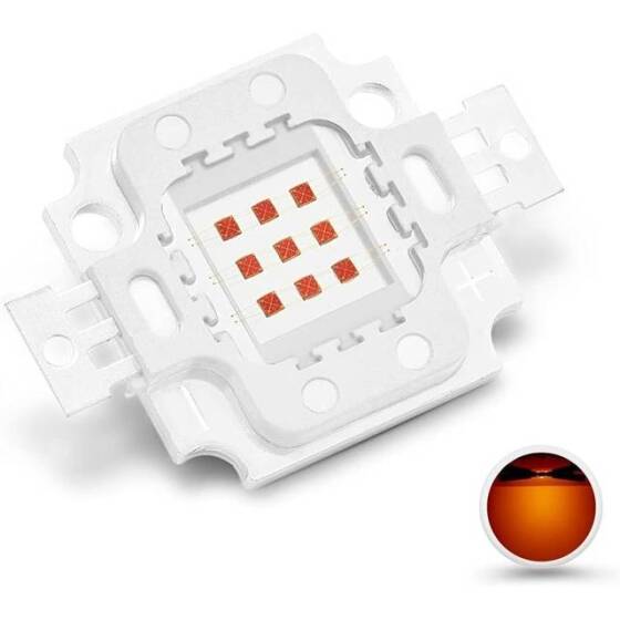 SMD 10W High Power LED Bulb Yellow - 1