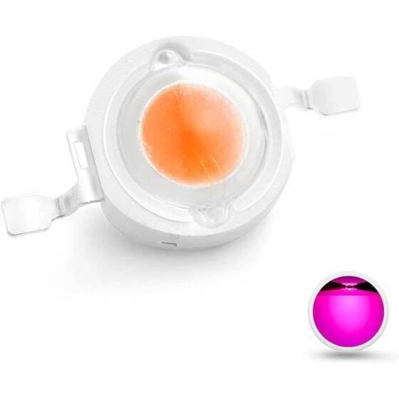 SMD 1W High Power LED Bulb Pink - 2