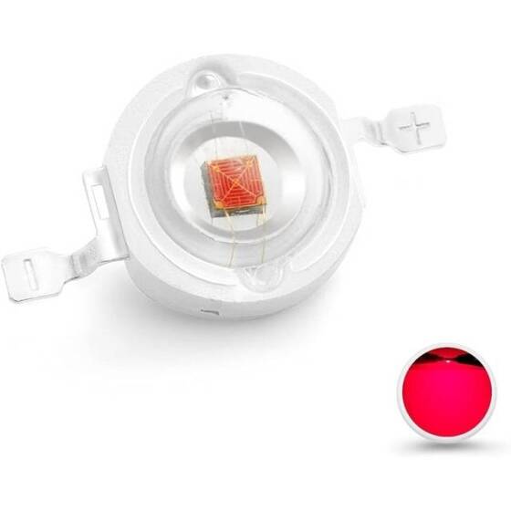 SMD 1W High Power LED Bulb Plant Red - 2