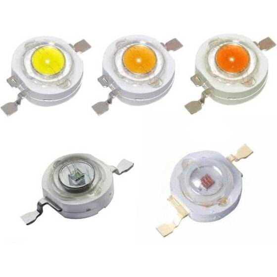 SMD 3W High Power LED Bulb Yellow - 1