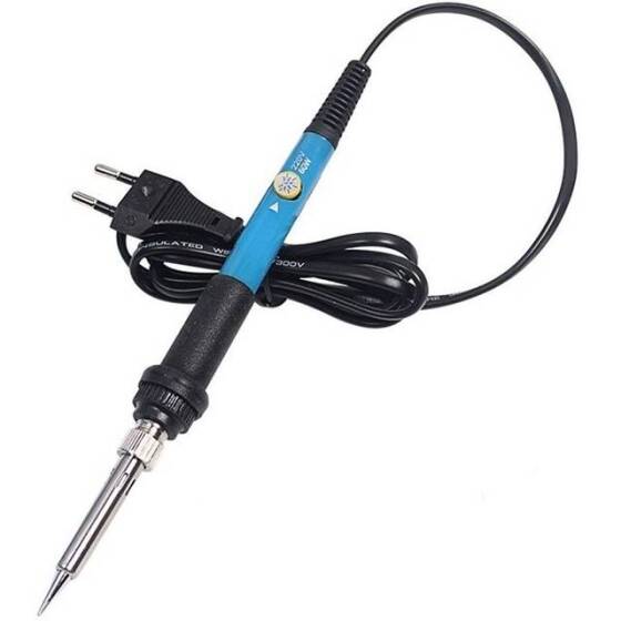 High Quality Adjustable Temperature Straight Plug Soldering Iron 60W Voltage Regulation Range 110-240V EU Plug 220V - 1