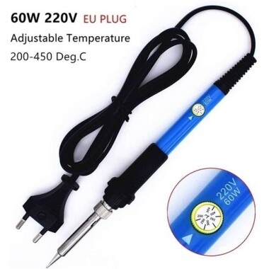 High Quality Adjustable Temperature Straight Plug Soldering Iron 60W Voltage Regulation Range 110-240V US Plug 110V - 4