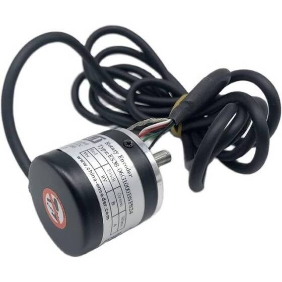 Solid Shaft D6mm DC5-24V 360 Pulses Incremental Photoelectric Rotary Encoder Push-Pull Output PNP F - 1