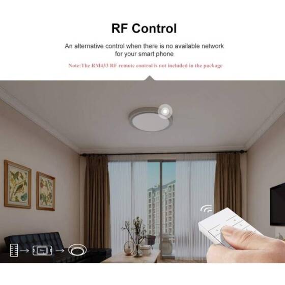 Sonoff RFR2 Smart Home WiFi Mobile Remote Control Siri Voice Control On/Off Switch 10A 433Mhz Version - 10