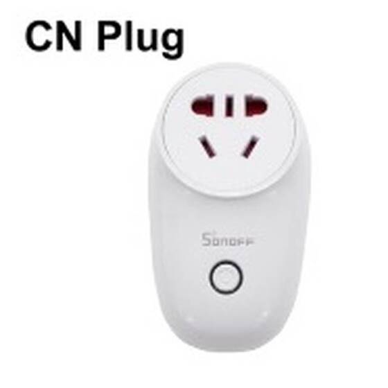 Sonoff S26R2TPAI Wifi Smart Timing Remote Switch Tmall Wizard Voice Intelligent Socket CN Plug Size: 10.2 x 7.5 x 5.8cm - 1