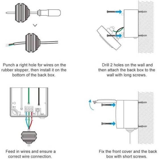 Sonoff S55TPE-FR Wi-Fi Smart Waterproof Socket Outdoor Use For Smart Home System FR Plug - 6