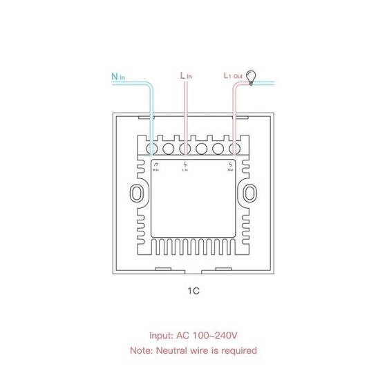SONOFF T1EU2C-TX Wifi Touch Wireless Switch Smart Home - 3