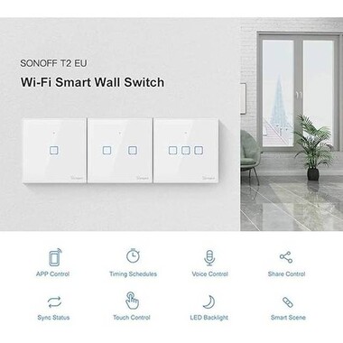 SONOFF T1UK1C-TX Wifi Touch Wireless Switch Smart Home - 3